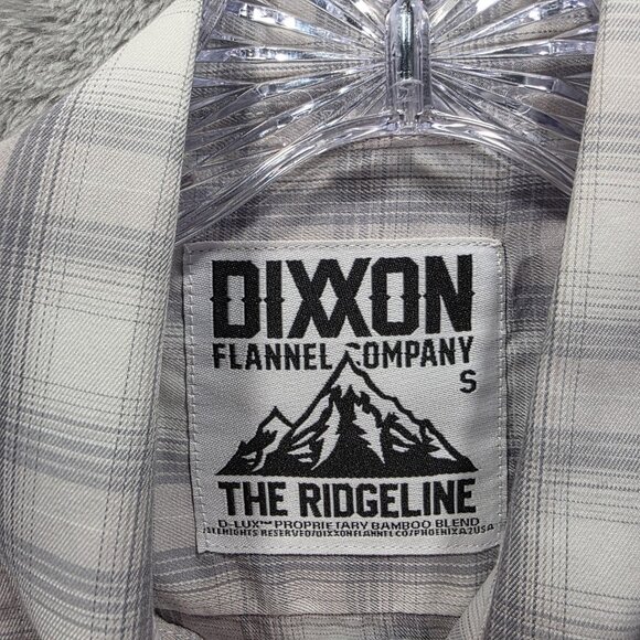 Dixxon Shirt Womens Small Gray Plaid Short Sleeve Button Down The Ridgeline - Picture 4 of 10
